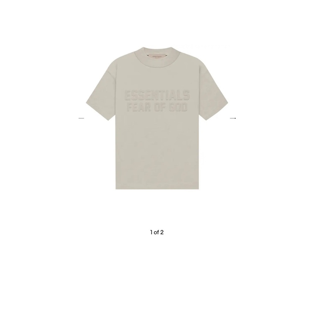 Fear of God Essentials Light Gray Tee